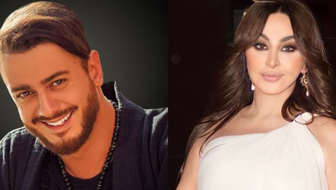 إليسا بأحضان سعد لمجرد في باريس، وما سر تغيير ملامح وجهه؟ فلتر أم عملية تجميل؟