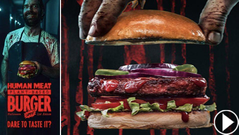 هل تريد التذوق؟.. برغر جديد بطعم لحوم البشر في السويد! فيديو