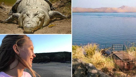 فتاة بريطانية شجاعة تنجو من هجوم تمساح شرس بأعجوبة