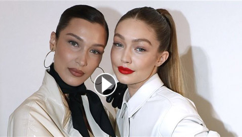 بيلا حديد وشقيقاتها يحضرن طبق ورق العنب على أنغام نانسي عجرم