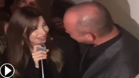 فيديو يكشف غيرة نانسي عجرم على زوجها حين رأته يتهامس مع غيرها!