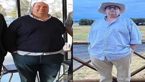 يخسر 90 كيلو بعدما تم طرده من عمله بسبب البدانة