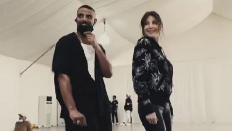 فيديو نانسى عجرم ترقص مع الفرقة في تدريبات أغنيتها الأخيرة..
