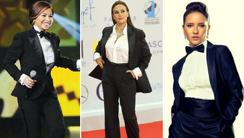 صور نجمات يرتدين البدلة الرجالية.. من الأجمل؟ بينهن شيرين عبد الوهاب، هند صبري ونيللي؟