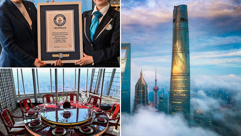 موسوعة غينيس تعترف رسميا بأعلى مطعم في العالم داخل مبنى.. أين يقع؟