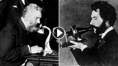 بالفيديو: شاهدوا كيف قام مخترع التلفون بأول اتصال في التاريخ..!