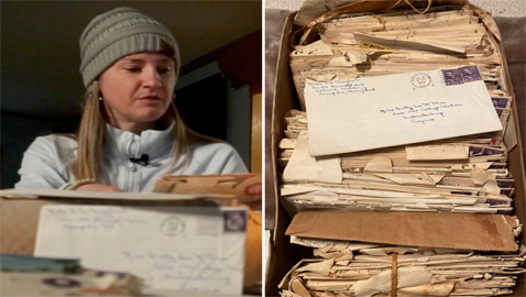 صور: أمريكية تعثر على غرفة سرية بمنزلها بها رسائل عمرها 70 عاما!