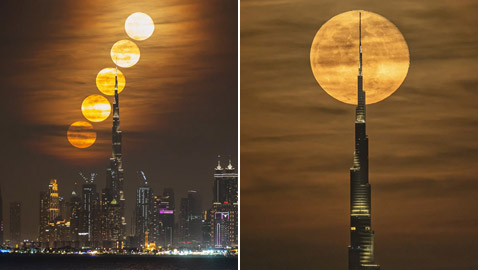 مشهد فلكي فريد وساطع يوثقه مصور بسماء دبي.. يحدث مرة واحدة بالشهر