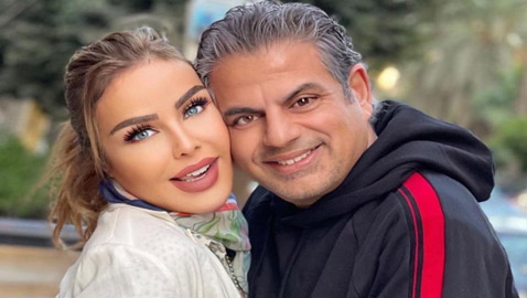 بالصور: رولا سعد تحتضن زوجها برومانسية في إطلالة نادرة لهما