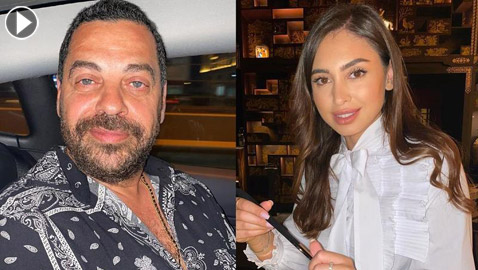فيديو وصور: طارق العريان يحتفل بعيد ميلاد حبيبته نيكول سعفان.. لماذا أخفى وجهها؟