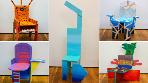 صور مدهشة: طلاب يطلقون العنان لخيالهم بمشروع تصميم كراسي خشبية