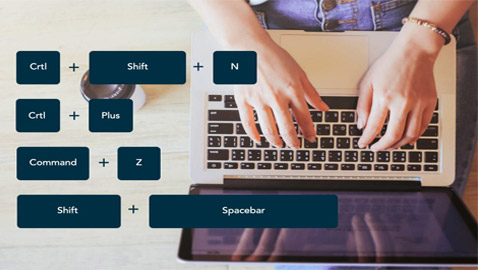 اختصارات لوحة المفاتيح 