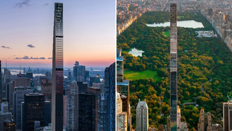 بالصور: أرق وأنحف ناطحة سحاب في العالم تزين أفق مدينة نيويورك