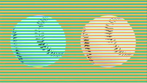 صدق أو لا! هاتان الكرتان لونهما واحد.. وهنا التفسير