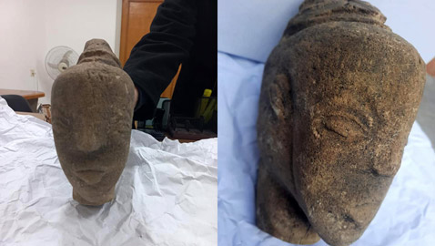 اكتشاف تمثال حجري في غزة يعود إلى 2500 عام قبل الميلاد