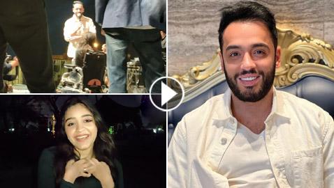 بالفيديو لفتة إنسانية: رامي جمال ملحن أغنية إليسا وسعد لمجرد يغني لعروس من ذوات الهمم