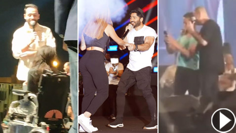 فيديو وصور مواقف إنسانية للنجوم بحفلات العيد: عمرو دياب، تامر حسني ورامي جمال