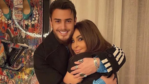 إليسا وسعد لمجرد يحتفلان بتصدر اغنية 