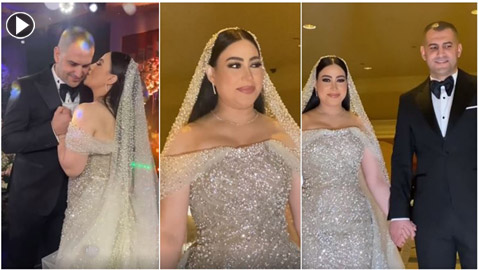 تسريب فيديو صادم من حفل زفاف المطربة بوسي تهدد غاضبة : “عليا الطلاق أبوظ الجوازة دي!