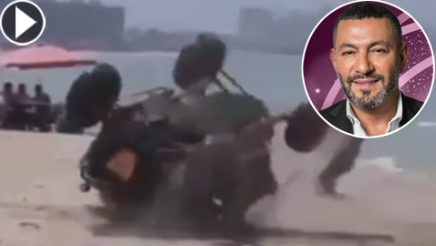 فيديو: زياد برجي نجا بأعجوبة من حادث خطير! انقلبت سيارته رأسا على عقب
