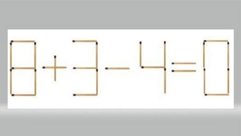 نشط عقلك.. حرك عود ثقاب واحدا لإصلاح هذه المعادلة بـ3 خيارات مختلفة