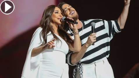 فيديو وصور: إليسا وسعد لمجرد يشعلان المسرح بأغنية 