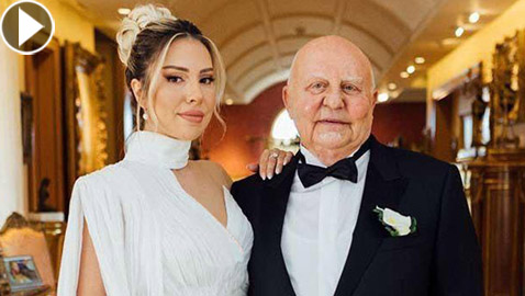 فيديو وصور: رجل أعمال تركي سبعيني يتزوج فتاة تصغره بـ42 عاما!