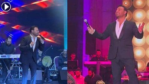 ‏فيديو وصور عاصي الحلاني في رقصة غريبة على المسرح تثير التساؤلات