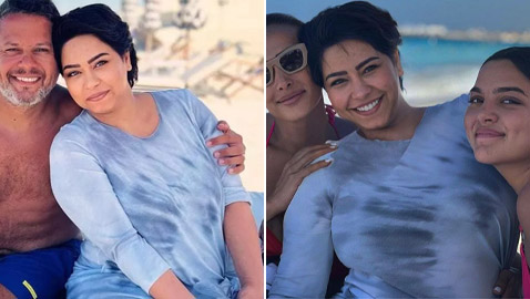صور شيرين عبد الوهاب بالمايوه على شاطئ البحر بأول ظهور بعد أزمتها