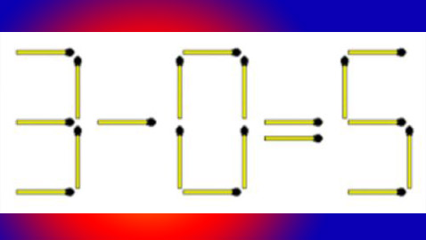 للأذكياء فقط.. أضف عودي ثقاب فقط لإصلاح المعادلة في 20 ثانية