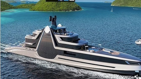 يخت فاخر بتصميم مستوحى من ماسة كارتييه نادرة