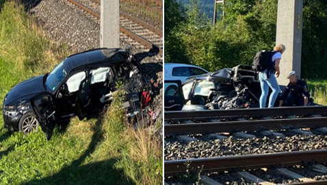 ضربهم قطار! حادث مأساوي لأسرة سعودية علقت سيارتها بسكة حديدية بالنمسا