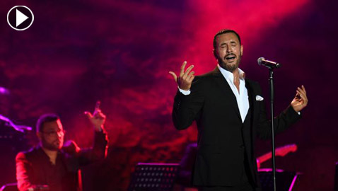 فيديوهات وصور كاظم الساهر بدار الأوبرا: رفض غناء 