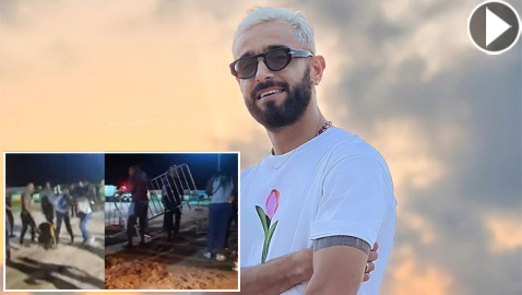 غاز مسيل للدموع وكلاب لتفريق الجماهير بحفل 
