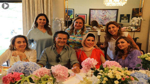 العراق يستدعي سفيره من الأردن بعد صوره وزوجته مع راغب علامة! ما سبب الأزمة؟ 