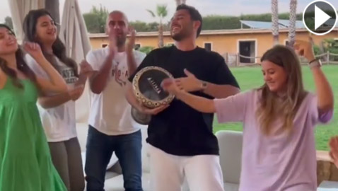 فيديو دانا وماريتا ترقصان بمزرعة والدهما عاصي الحلاني.. والوليد 