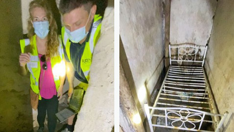 يعثران على غرفة مرعبة خلف الجدار في منزلهما الجديد