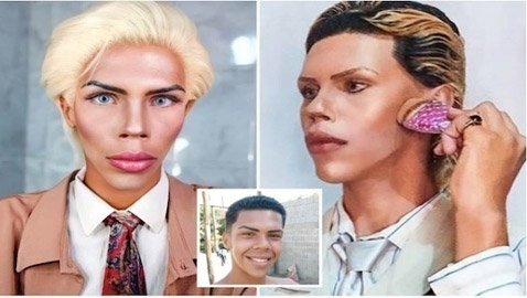 غريب!...يمضي 4 ساعات في اليوم محاولاً أن يشبه دمية كين