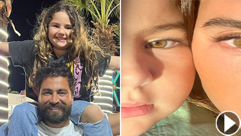 صور وفيديو: ابنة معتصم النهار تخطف القلوب بسحر عينيها.. لن تصدقوا جمالها