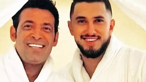 نجل سعد الصغير الأكبر يخطف أنظار المتابعين بوسامته