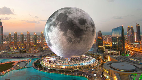 منتجع خلاب على شكل قمر عملاق.. هكذا قد يبدو في دبي (صور)