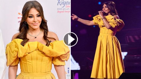 فيديو وصور إليسا بحفل الرياض: تغني لشيرين وتعاتب هيفاء ولن تصدق سعر فستانها!