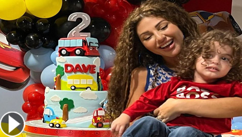 فيديو وصور: ميريام فارس تحتفل بعيد ميلاد ابنها الأصغر