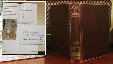 حفيد يعيد كتاب استعاره جده من المكتبة بعد 84 عاما (صور)