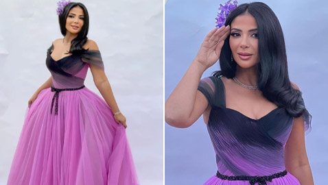 صور منى زكي تخطف الأنظار بإطلالة تشبه 