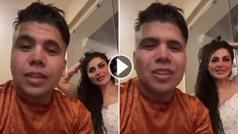 عمر كمال ينشر بالخطأ فيديو صادم وهو بالبيجاما برفقة ندى الكامل تتدلع بقميص النوم!