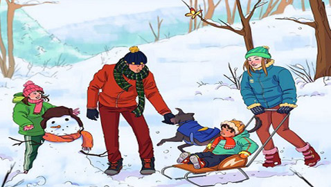 صورة عائلية لعطلة الشتاء.. هل يمكنكم اكتشاف الخطأ خلال 11 ثانية؟