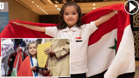 نجت من الموت بأعجوبة.. طفلة سورية تفوز بـ