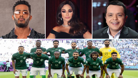 نجوم الفن يحتفلون بفوز السعودية على الأرجنتين بكأس العالم.. شرفتونا وأسعدتونا يا صقور!