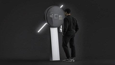 شاشة دائرية لمستقبل الفنادق والمطاعم